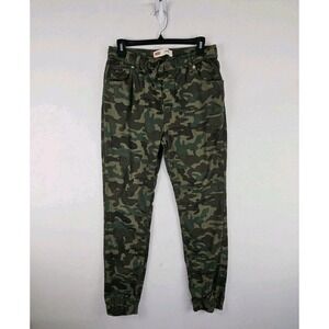 Levis Joggers Juniors 18 Camo Elastic Drawstring Waist Stretchy Pants Army 30x28